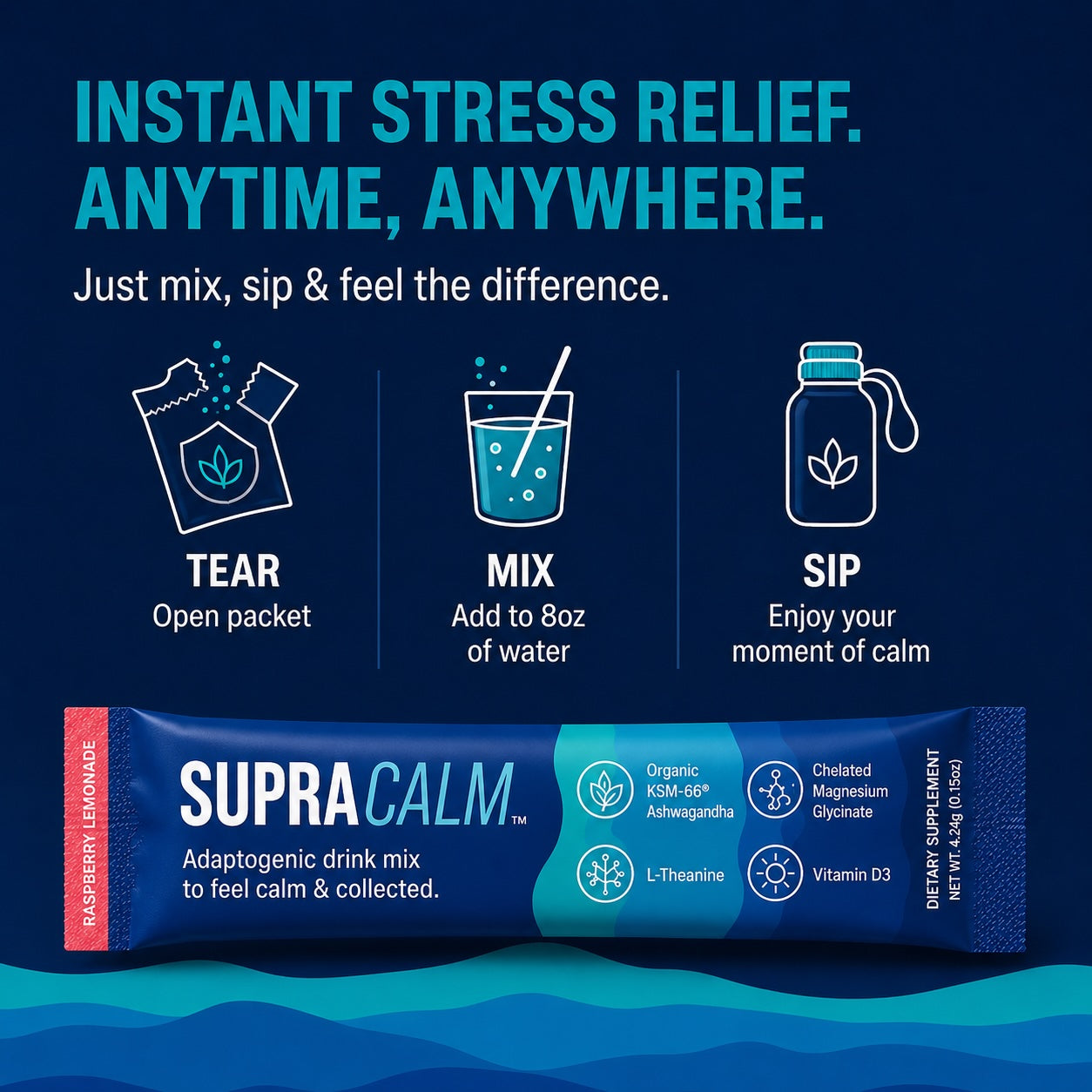 ORLUNA CALM™ Adaptogenic Wellness Blend - Raspberry Lemonade